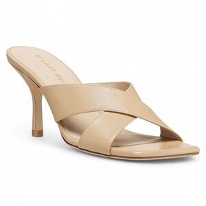 Womens Stuart Weitzman Slip on High Heel Sandals